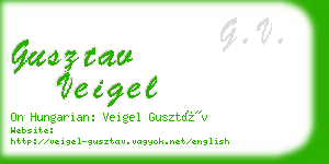 gusztav veigel business card